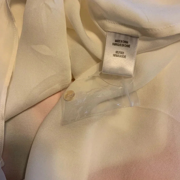 HAUTE HIPPIE NEW Ombré Draped Open Back Blouse Top - Picture 9 of 11